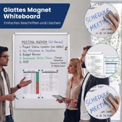 Abschließbarer Schaukasten Infokasten mit Magnetische und Beschreibbare Rückwand 90 x 65 cm