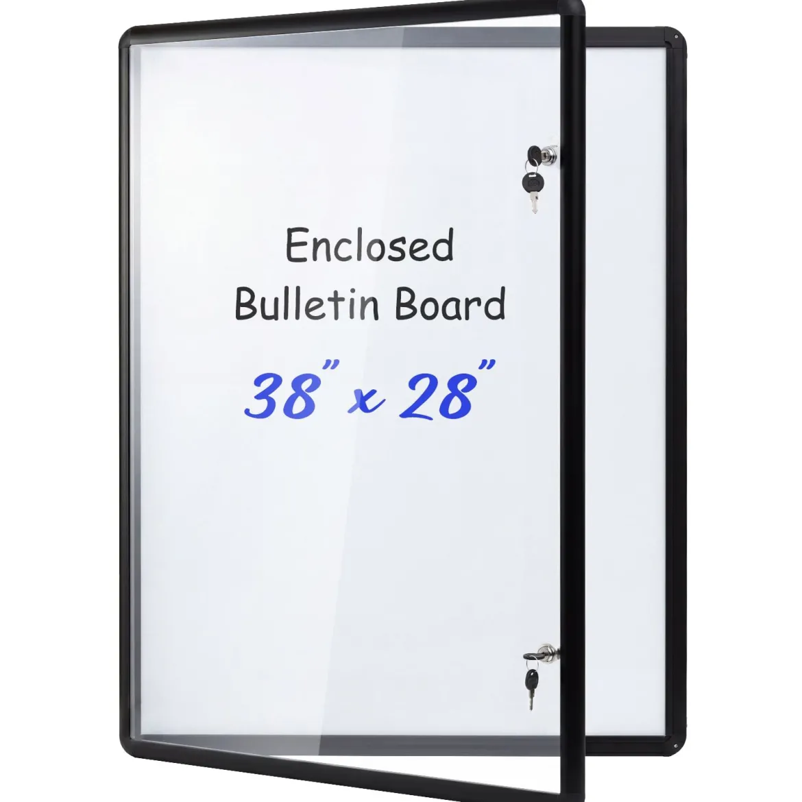 Abschließbarer Schaukasten Infokasten mit Magnetische und Beschreibbare Rückwand 90 x 65 cm