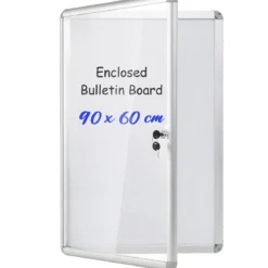 Abschließbarer Schaukasten Infokasten mit Magnetische und Beschreibbare Rückwand 84 x 54 cm