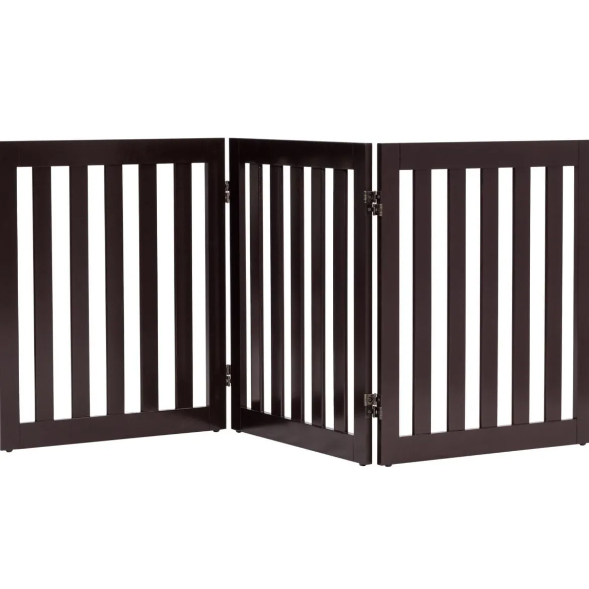 Absperrgitter Hunde 60cm Hoch Schutzgitter Holz Klappbar 3 Paneelen Braun