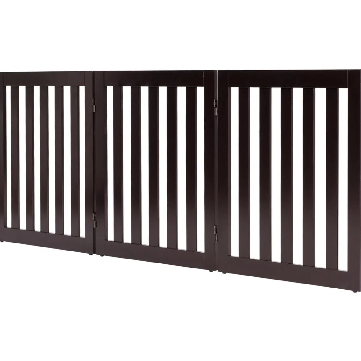 Absperrgitter Hunde 60cm Hoch Schutzgitter Holz Klappbar 3 Paneelen Braun