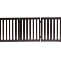 Absperrgitter Hunde 60cm Hoch Schutzgitter Holz Klappbar 3 Paneelen Braun