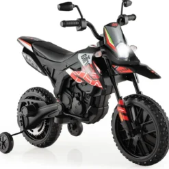 Aprilia Elektro Kindermotorrad mit Stützrädern & Musik & Scheinwerfer 12V Kinder Motorrad