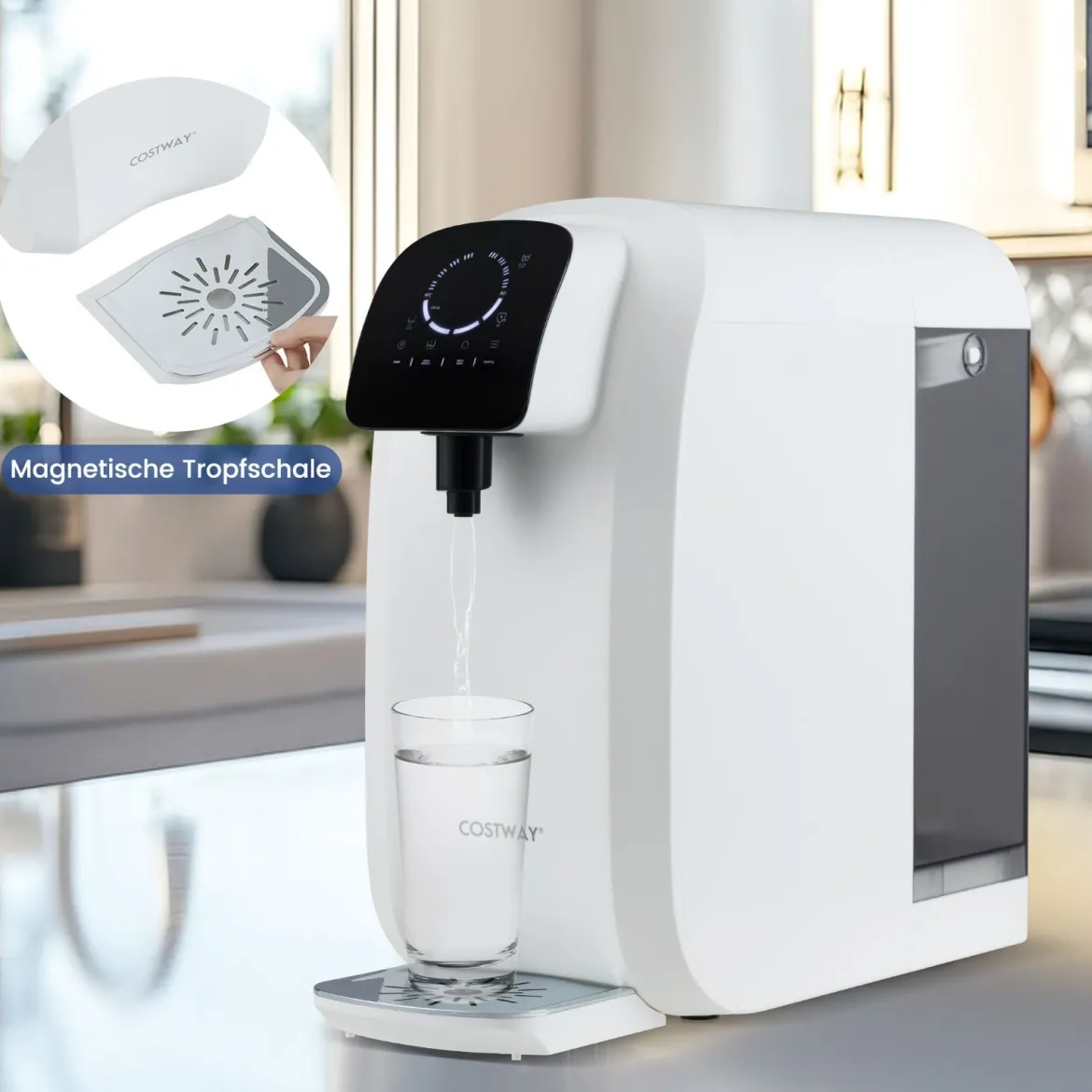 Arbeitsplatte Wasserfilter 5-stufiges RO+PPC Wasserfiltrationssystem mit UV-Licht Umkehrosmoseanlage