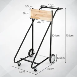 Außenborder Ständer auf Rädern mit 150 KG Tragfähigkeit Robuster Motor Transportwagen