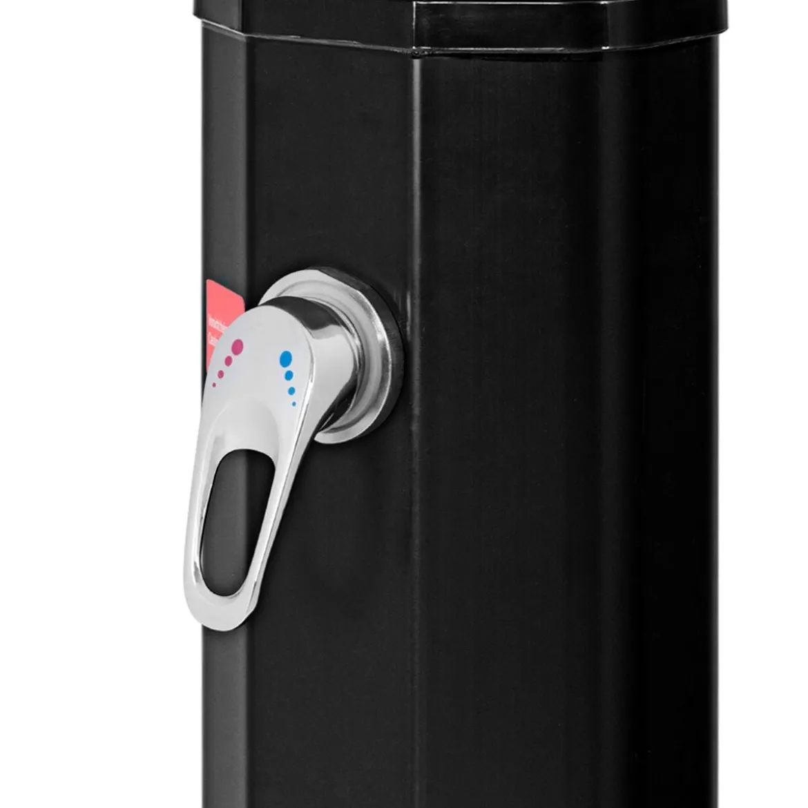 Außendusche 35 L Garten Solardusche Pooldusche mit zwei Wasserhähne 220 cm Schwarz kein Stromanschluss