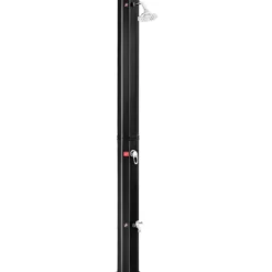 Außendusche 35 L Garten Solardusche Pooldusche mit zwei Wasserhähne 220 cm Schwarz kein Stromanschluss