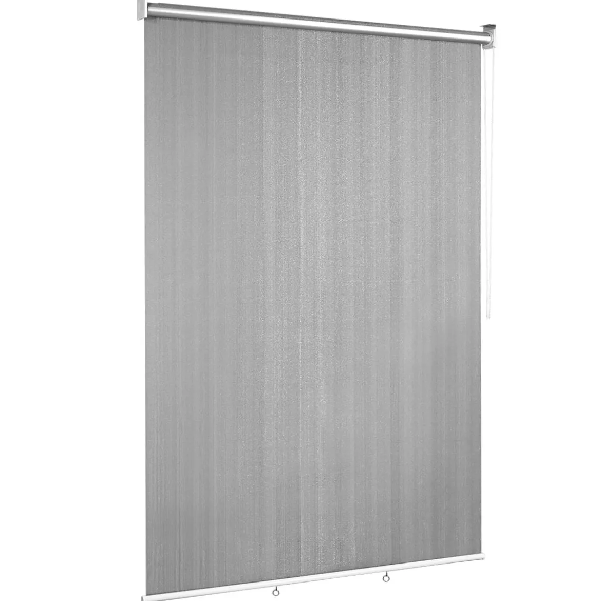 Außenjalousie mit UV-Schutz Abdunkelungsrollo Outdoor Rolljalousie Sonnenschutzrollo 121x181 cm Grau