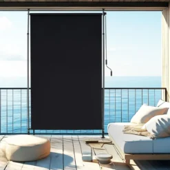 Außen Senkrechtmarkise Höhenverstellbare & Ausziehbare Vertikalmarkise 150 x 220-310 cm