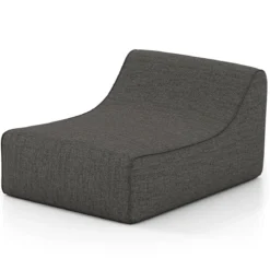 Aufblasbarer Lounge-Sessel ergonomisches aufblasbares Lazy Sofa mit abnehmbarem Bezug Grau