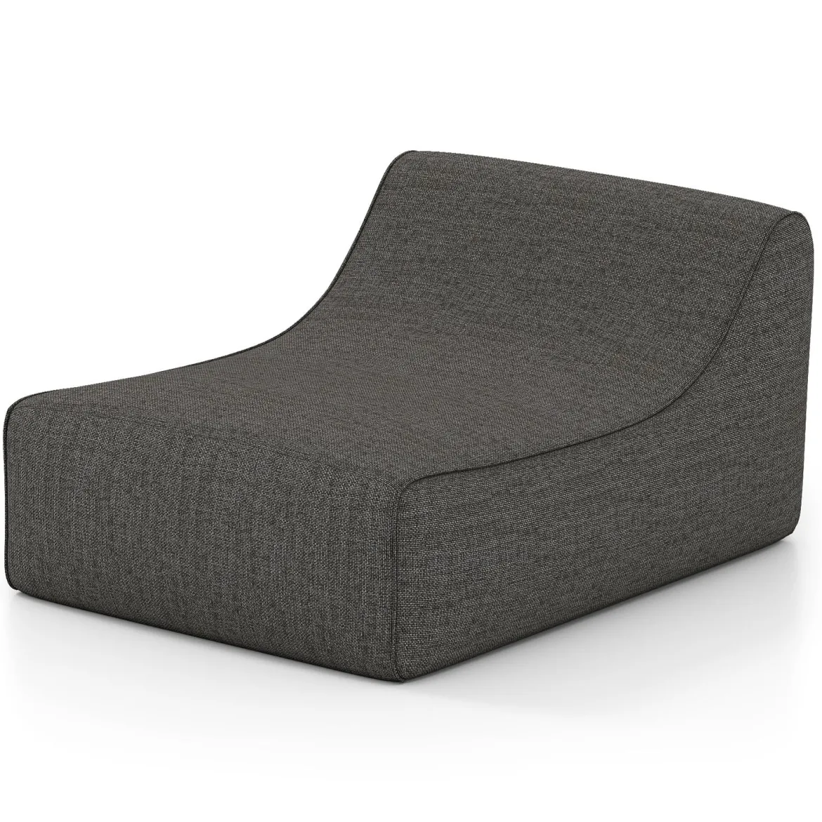 Aufblasbarer Lounge-Sessel ergonomisches aufblasbares Lazy Sofa mit abnehmbarem Bezug Grau