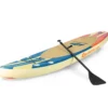 Aufblasbares Paddelbrett Boot Stand-Up Surfboard 335 x 76 x 15 cm Streifen-Muster Bunt