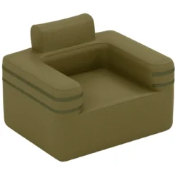 Aufblasbares Sofa mit Integrierter Pumpe & Aufbewahrungstasche Camping Luftsofa für 1 Person