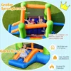 Aufblasbares Sprunghaus mit Sprungbereich und Rutsche 250 x 197 x 143 cm Bunt
