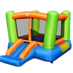 Aufblasbares Sprunghaus mit Sprungbereich und Rutsche 250 x 197 x 143 cm Bunt
