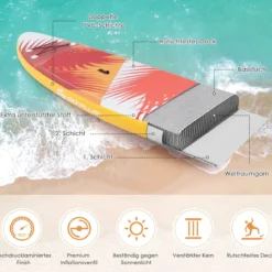 Aufblasbares Stand Up Paddle Board Aufblasbares Stand Up Paddle Board 335 x 76 x 15 cm Orange