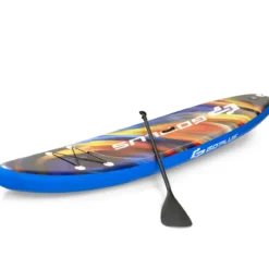 Aufblasbares Stand Up Surfboard verbreitertes Board 320 x 76 x 15 cm Sternenhimmel-Muster Bunt