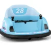 Aufsitz-Bumper-Car für Kleinkinder 12V elektrisches 360°-Spin-Auto-Spielzeug mit Fernbedienung Blau