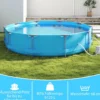 Aufstellpool 36 M x 76 CM Rund Außenrahmen mit Filterpumpe 6125 L Wasserkapazität Gartenpool für Erwachsene