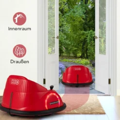 Autoscooter für Kinder elektrisches Bumper Car mit blinkenden LED-Lichtern Blau/Rot/Lil/Rosa