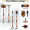 Autowaschbürste mit Teleskopgriff Kratzfreies Autowasch-Set mit D-Griff & Reifenbürsten