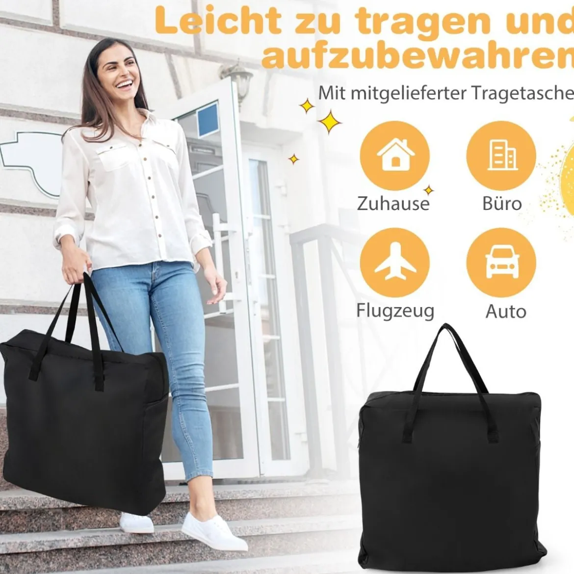 Babybett mit Matratze Manuelle Schaukelwiege für Babys 90 x 48 x 75 cm Grau + Weiß