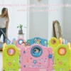 Babygitter Kinder 14 Paneele Sicherheitsgitter Tragbarer Laufstall Bunt
