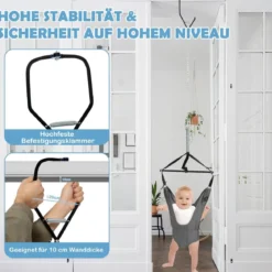 Baby Jumper Türhopser Babyschaukel Verstellbarer Baby-Hängeschaukelsitz Grau