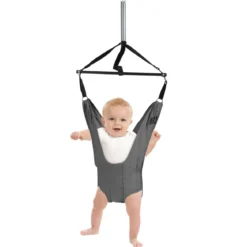 Baby Jumper Türhopser Babyschaukel Verstellbarer Baby-Hängeschaukelsitz Grau