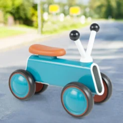Baby-Laufrad für Kinder Sicheres Fahrspielzeug Lauflernhilfe 48 x 24,5 x 37 cm Blau