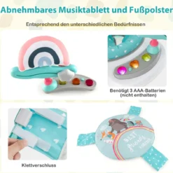 Baby Sky Jumperoo mit Verstellbaren Höhen & Spielzeuge & Spieluhr Lauflernhilfe