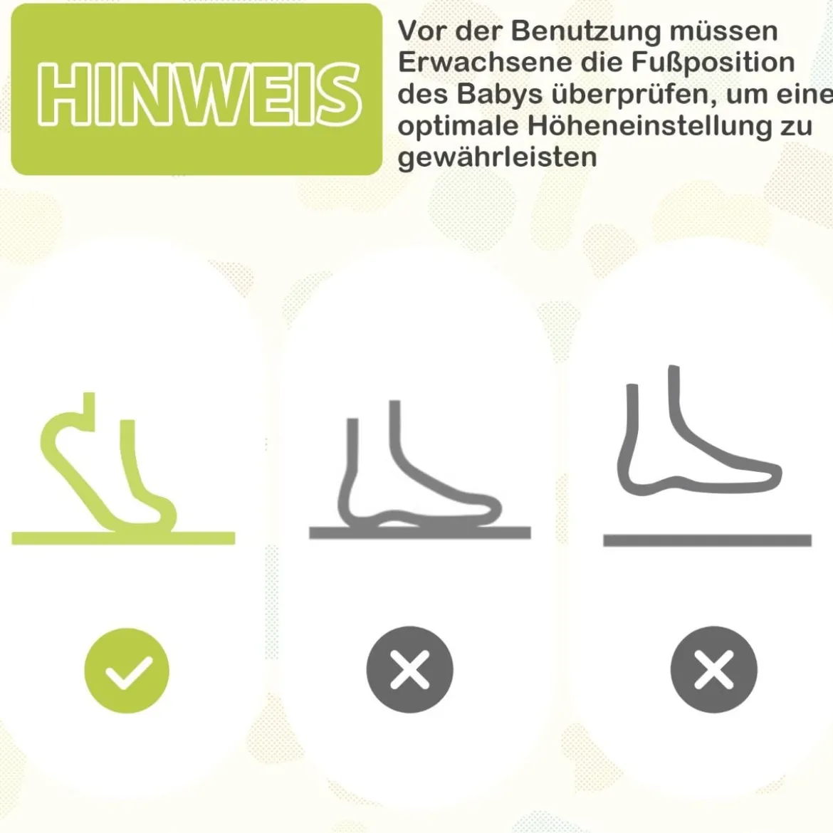 Baby Sky Jumperoo mit Verstellbaren Höhen & Spielzeuge & Spieluhr Lauflernhilfe