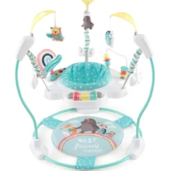 Baby Sky Jumperoo mit Verstellbaren Höhen & Spielzeuge & Spieluhr Lauflernhilfe