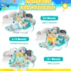 Baby-Spielmatte mit Musik & Lichtern für Neugeborene und Kleinkinder 78 x 60 x 42 cm Blau