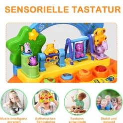 Babyspielzeug Klavier Baby Musikspielzeug Klaviertastatur mit integriertem Musikmodi