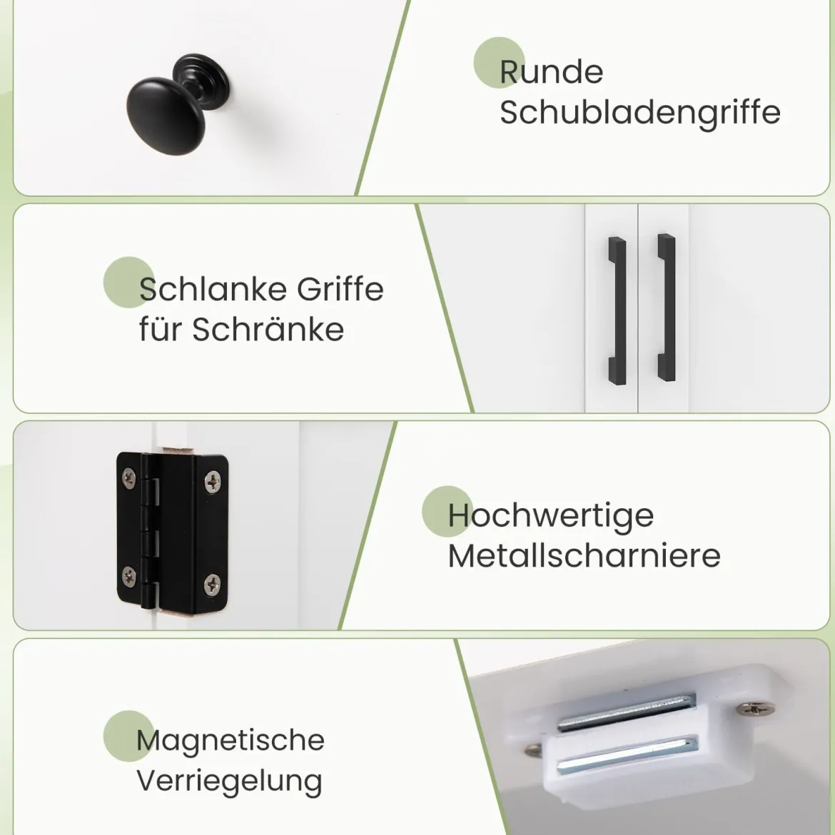 Badezimmerschrank Badschrank mit Schublade Türen & verstellbarem Regal Kommode Holz für Badezimmer 56 x 30 x 80cm Weiß