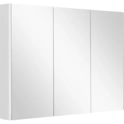 Badezimmer Spiegelschrank mit Verstellbaren Ablagen Wandschrank mit Spiegel Hängeschrank