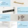 Badezimmer Waschbeckenmöbel mit Becken & 2 Schubladen & 2 Türen Badezimmerschrank