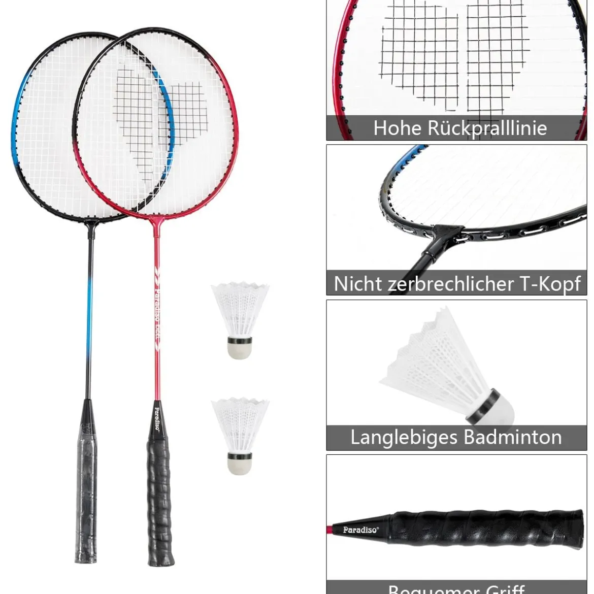 Badmintonnetz Höhenverstellbares Badminton-Netzständer Volleyballnetz 3 x 1,5 m