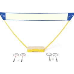 Badmintonnetz Höhenverstellbares Badminton-Netzständer Volleyballnetz 3 x 1,5 m