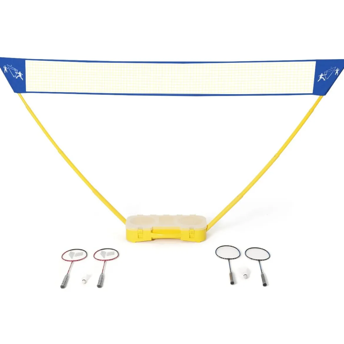 Badmintonnetz Höhenverstellbares Badminton-Netzständer Volleyballnetz 3 x 1,5 m