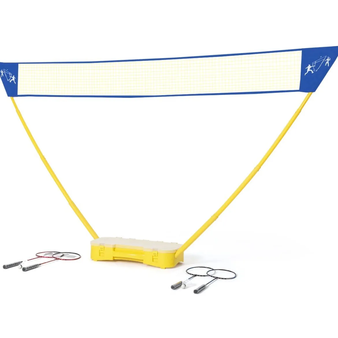 Badmintonnetz Höhenverstellbares Badminton-Netzständer Volleyballnetz 3 x 1,5 m