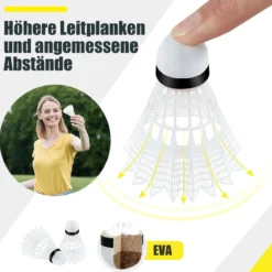Badmintonnetz mit Ständer Federballnetz höhenverstellbar mit 2 Federbällen & Tragetasche 310 x 102 x 89–155 cm Gelb