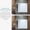 Badspiegel LED-Spiegel mit Einstellbarer Helligkeit und Farbtemperatur 80 x 60 cm