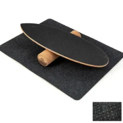 Balance Board aus Holz Balancebrett Balance Trainer Trickboard für zuhause inkl. Korkrolle