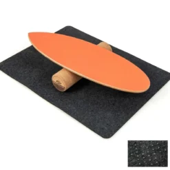 Balance Board aus Holz Balancebrett Balance Trainer Trickboard für zuhause inkl. Korkrolle