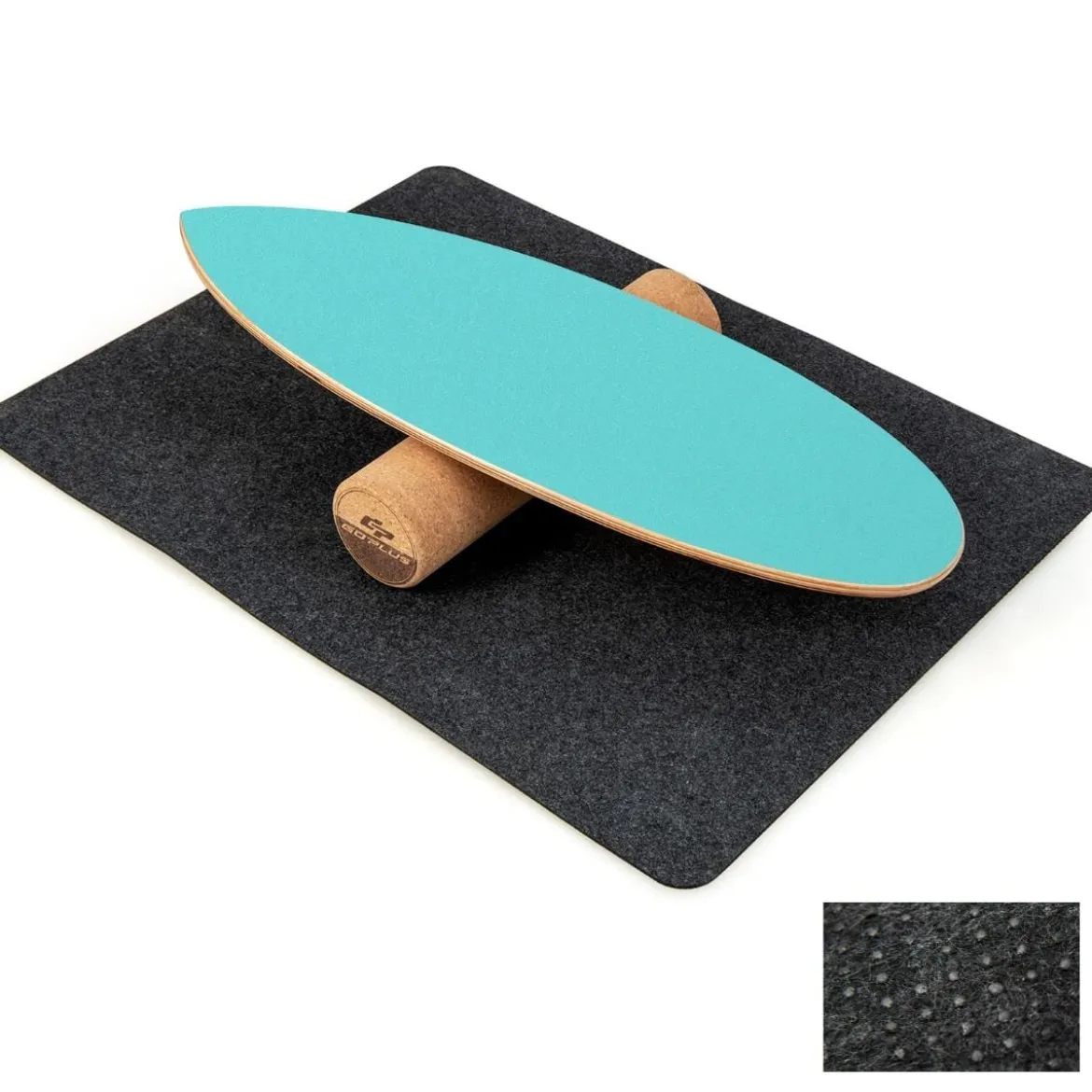 Balance Board aus Holz Balancebrett Balance Trainer Trickboard für zuhause inkl. Korkrolle
