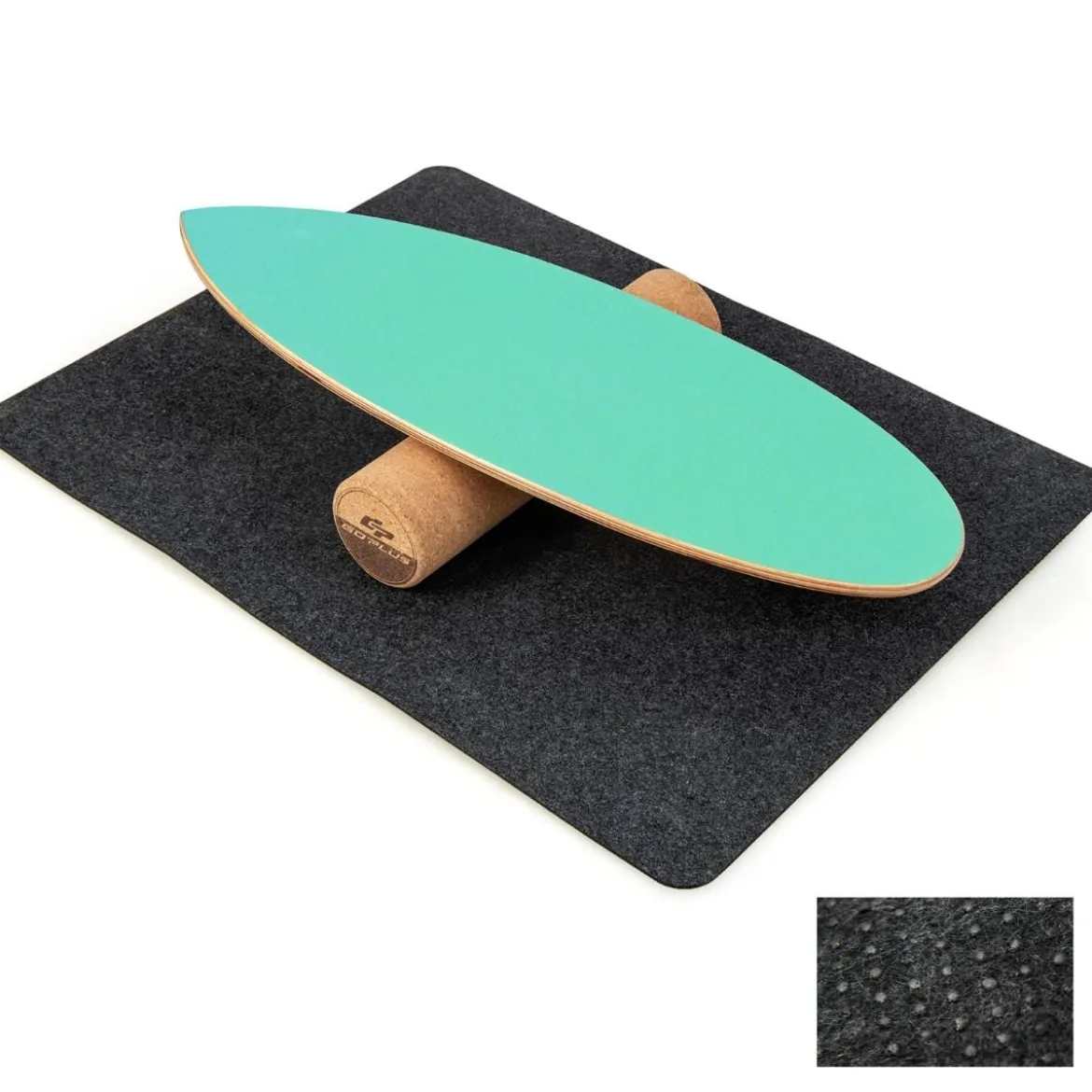 Balance Board aus Holz Balancebrett Balance Trainer Trickboard für zuhause inkl. Korkrolle