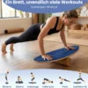 Balance Board für Erwachsene Holz Gleichgewichtstrainer mit Korkrolle Blau