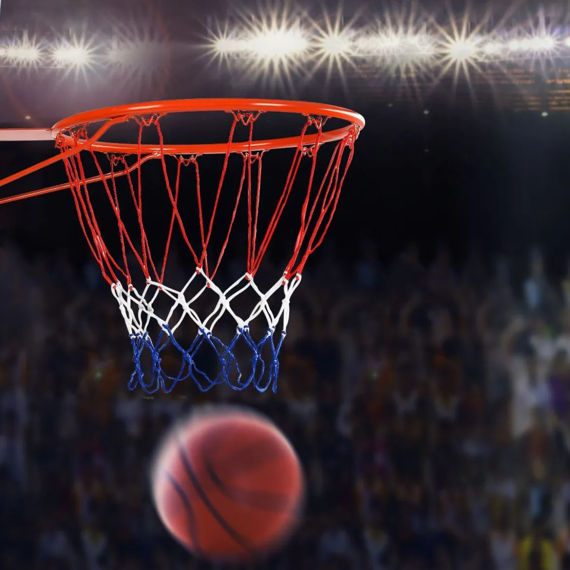 Basketballkorb an der Wand befestigter Basketballkorb Profi Dunking Basketballkorb für drinnen und draußen Orange-Rot